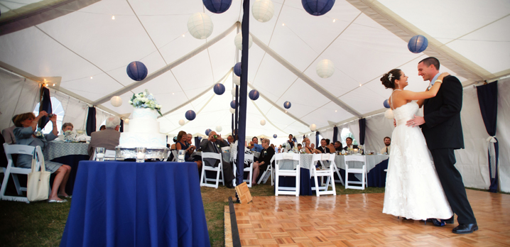 Tent Reception Deep Creek Wedding